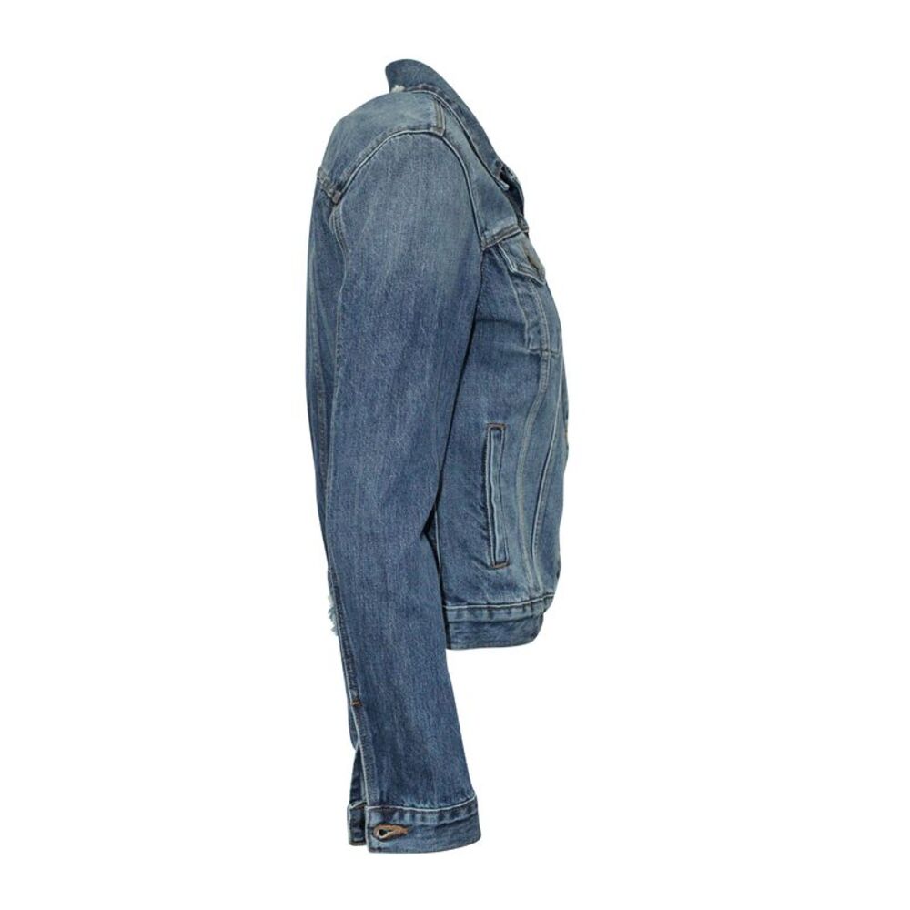 J Brand Jacket in Blue Cotton Denim - Picture 2 of 5